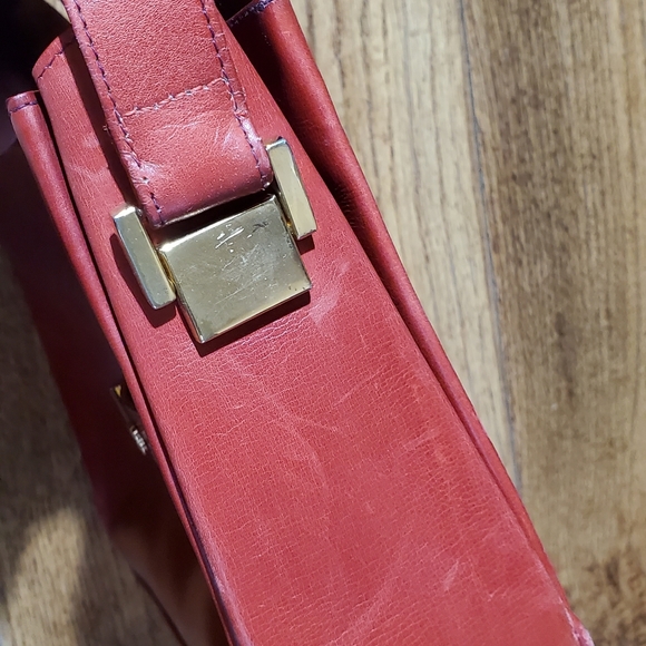 Vintage BALLY Red Handbag - Picture 8 of 10